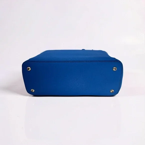 Michael Kors Large Electric Blue Saffiano Leather Top Zip Tote Shoulder Bag - Picture 3 of 16